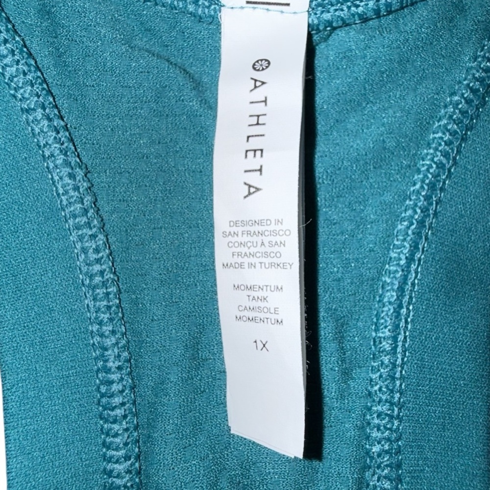ATHLETA Momentum Seamless Tank - Plus 1X Blue/Green - Picture 6 of 9